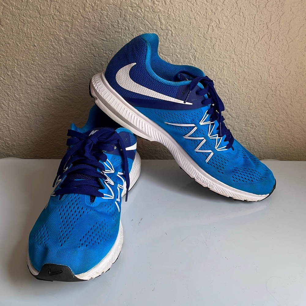 Nike men Zoom winflo 3, Blue running shoes